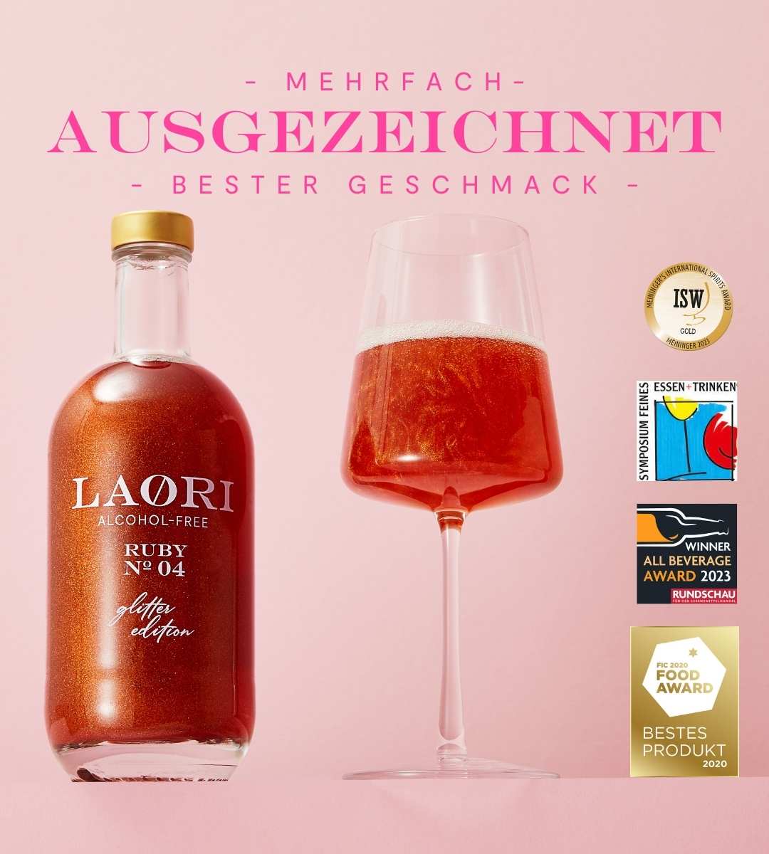 3er Set - RUBY NO 4 - GLITZER SPRITZ (0,5L)