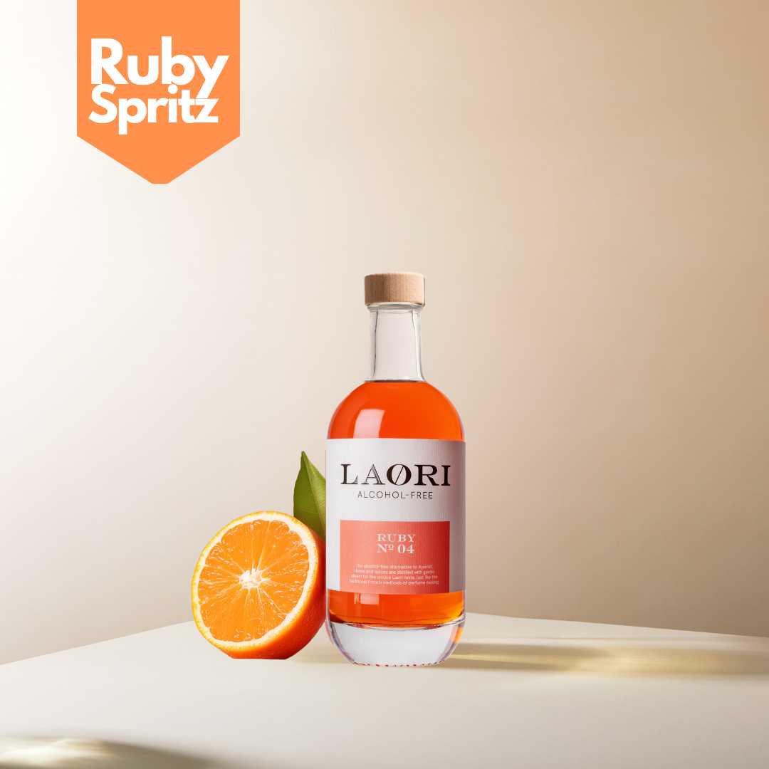 Non-alcoholic aperitif Laori Ruby No 04 for Italian Spritz